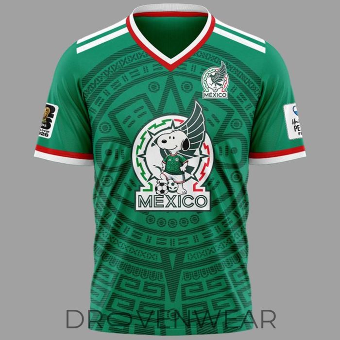 Mexico x Snoopy World Cup 2026 Limited Baseball Jersey - Image 2