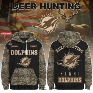Miami Dolphins Deer Hunting Limited Edition Hoodie by Drovenwear.com