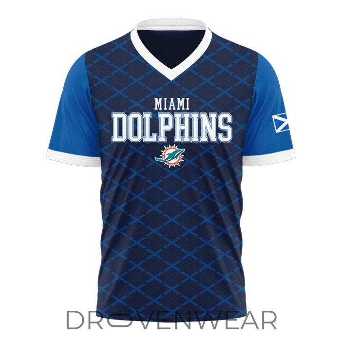 Miami Dolphins Scotland's Tartan Army 2026 Jersey Shirt - Image 2