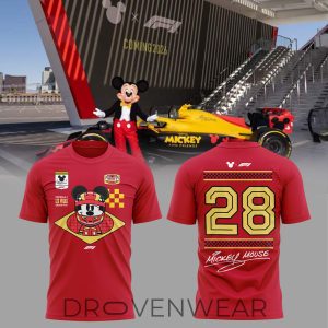 Mickey Disney x Formula 1 2026 Limited Combo TShirt by Drovenwear.com
