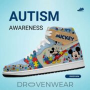 Mickey Mouse X Autism Awareness Limited Editon AJ1 Sneakers