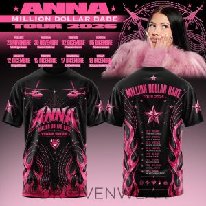 Million Dollar Babe Tour 2026 Black Shirt by Drovenwear.com