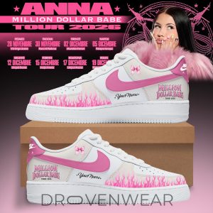 Million Dollar Babe Tour 2026 Custom AF1 Shoes by Drovenwear.com