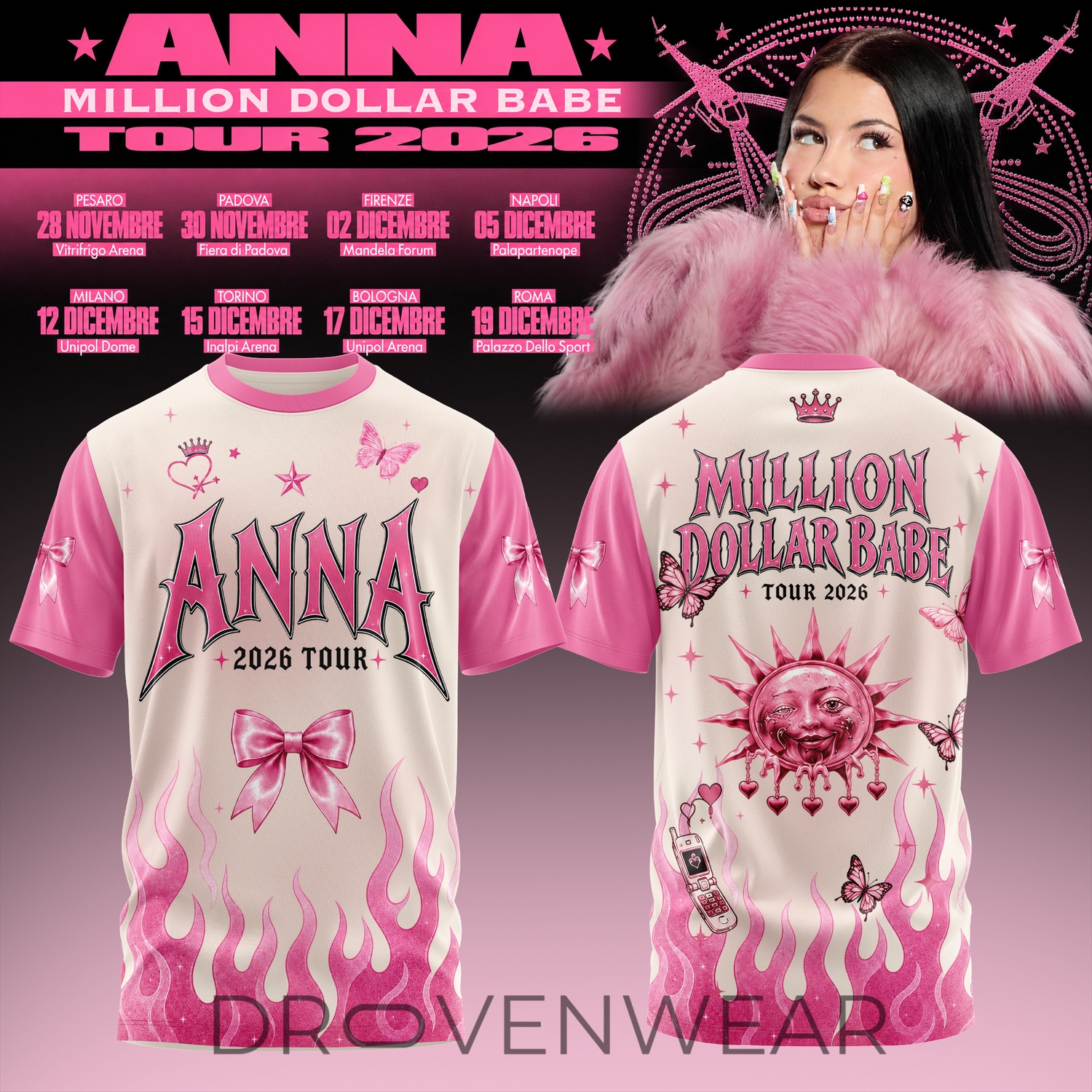 Million Dollar Babe Tour 2026 T-Shirt Million Dollar Babe Tour 2026 T-Shirt