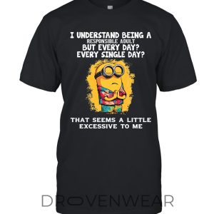 Minions A Little Excessive To Me Unisex TShirt by Drovenwear.com