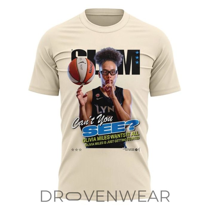 Minnesota Lynx Unisex Cream Olivia Miles Slam Limited Edition Shirt - Image 2