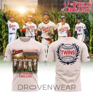 Minnesota Twins 2026 Field Of Dreams Game Cream Shirt by Drovenwear.com