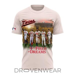 Minnesota Twins 2026 Field Of Dreams Game Cream Shirt by Drovenwear.com