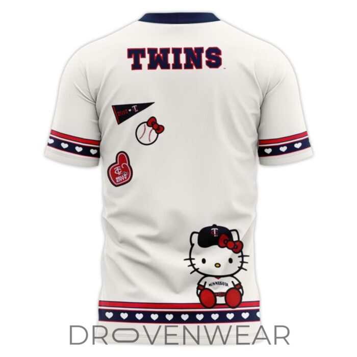Minnesota Twins X Hello Kitty Night 2026 Limited Edition Shirt - Image 3