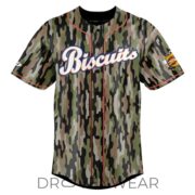 Montgomery Biscuits 2026 Camo Special Edition Baseball Jersey - Image 2