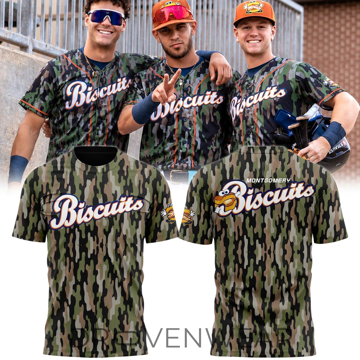 Montgomery Biscuits 2026 Camo Special Edition Shirt Montgomery Biscuits 2026 Camo Special Edition Shirt