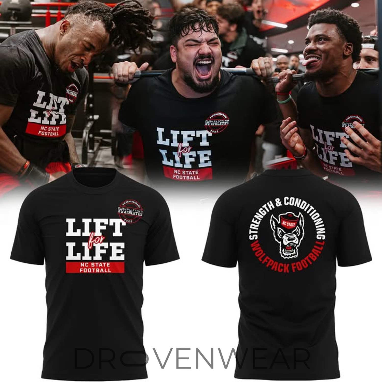 NC State Football Wolfpack Lift for Life 2026 T-Shirt NC State Football Wolfpack Lift for Life 2026 T-Shirt