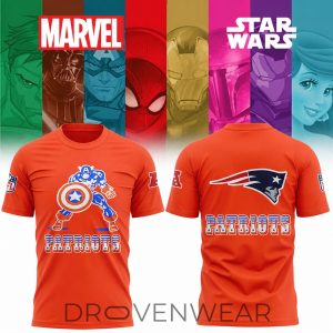 New England Patriots Marvel Superheroes 2026 Limited Shirt by Drovenwear.com
