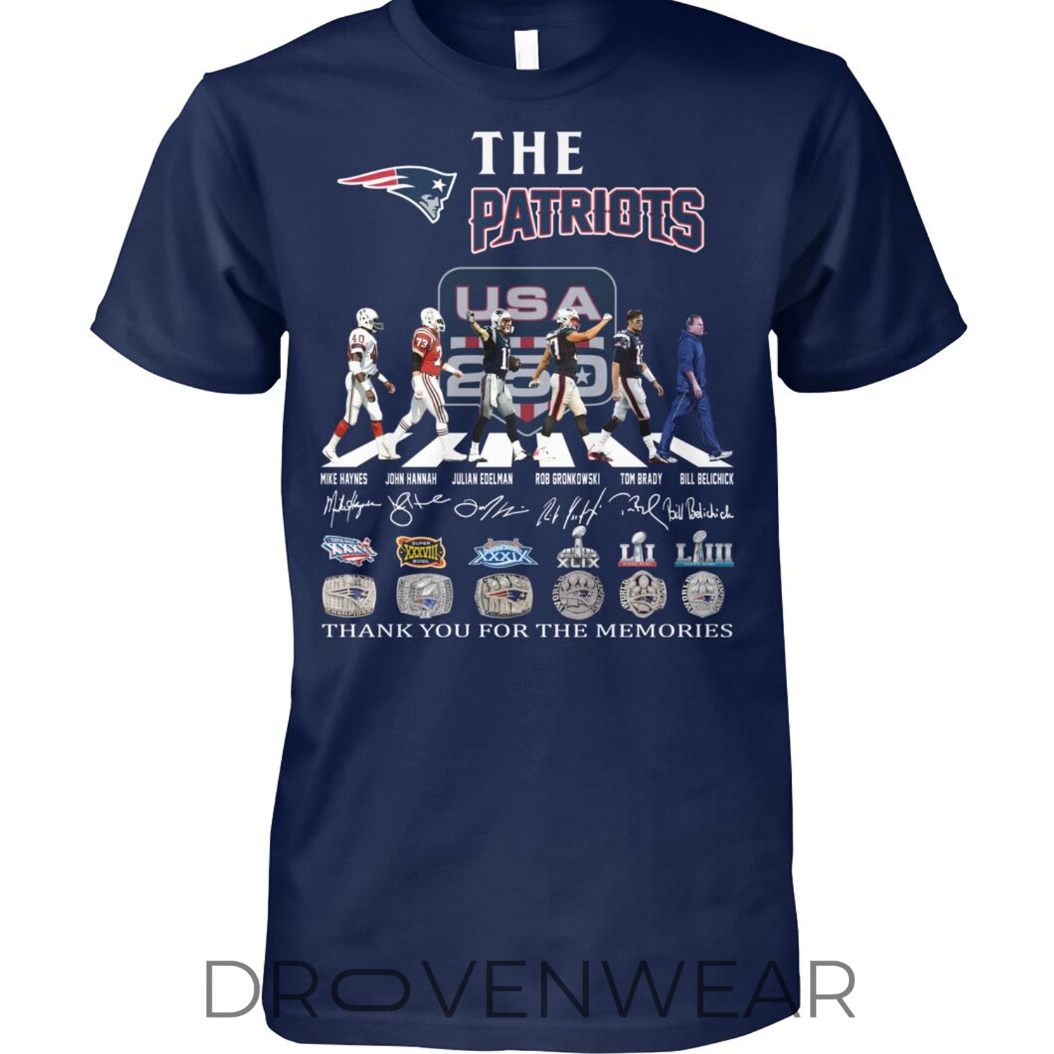 New England Patriots Thank You For The Memories Abbey Road The Beatles T-shirt New England Patriots Thank You For The Memories Abbey Road The Beatles T-shirt