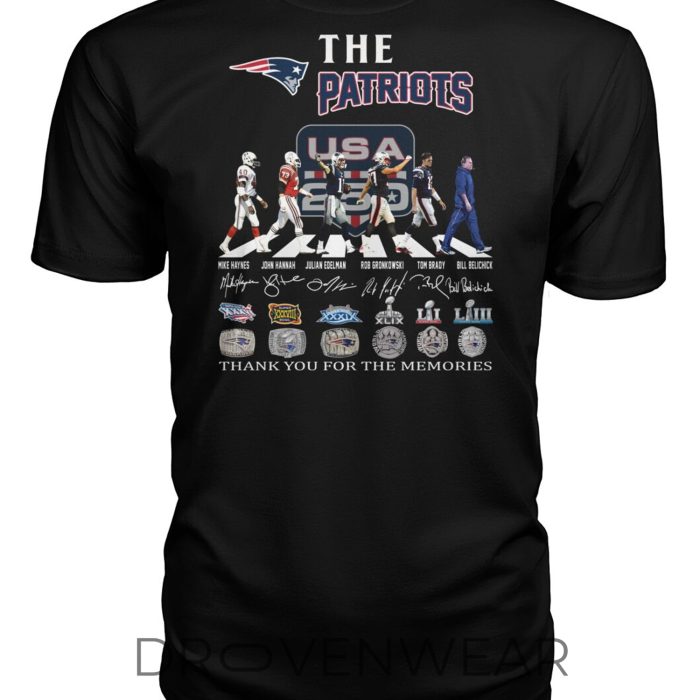 New England Patriots Thank You For The Memories Abbey Road The Beatles T-shirt - Image 2