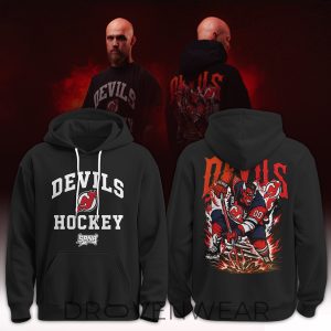 New Jersey Devils Sana Fanatics Fest Fan Hoodie Collection by Drovenwear.com