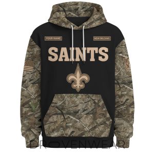 New Orleans Saints Deer Hunting Limited Edition Hoodie by Drovenwear.com