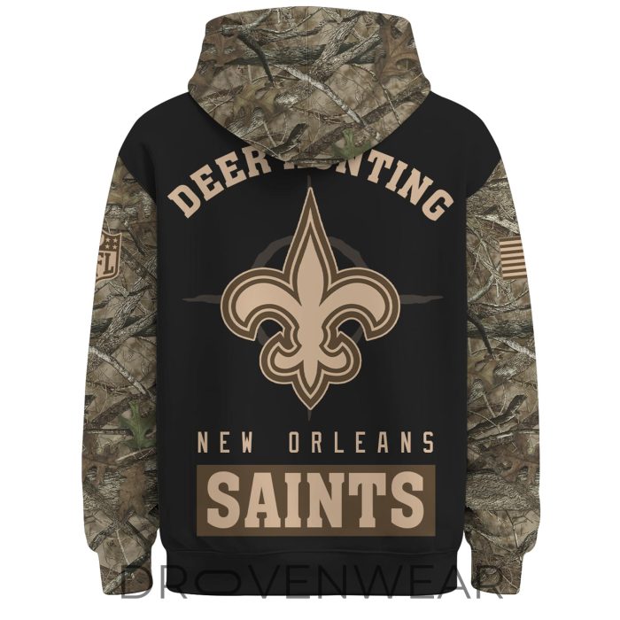 New Orleans Saints Deer Hunting Limited Edition Hoodie - Image 3