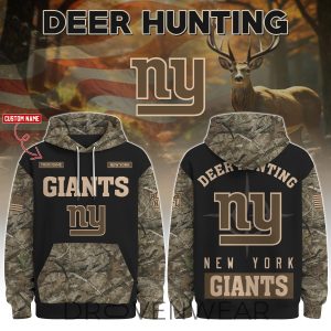New York Giants Deer Hunting Limited Edition Hoodie by Drovenwear.com