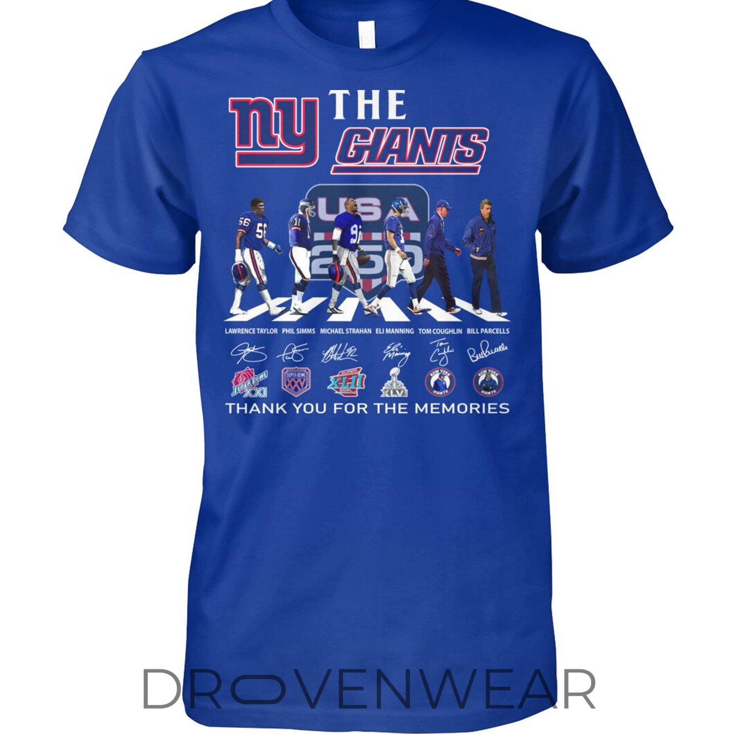 New York Giants Thank You For The Memories Abbey Road The Beatles T-shirt New York Giants Thank You For The Memories Abbey Road The Beatles T-shirt