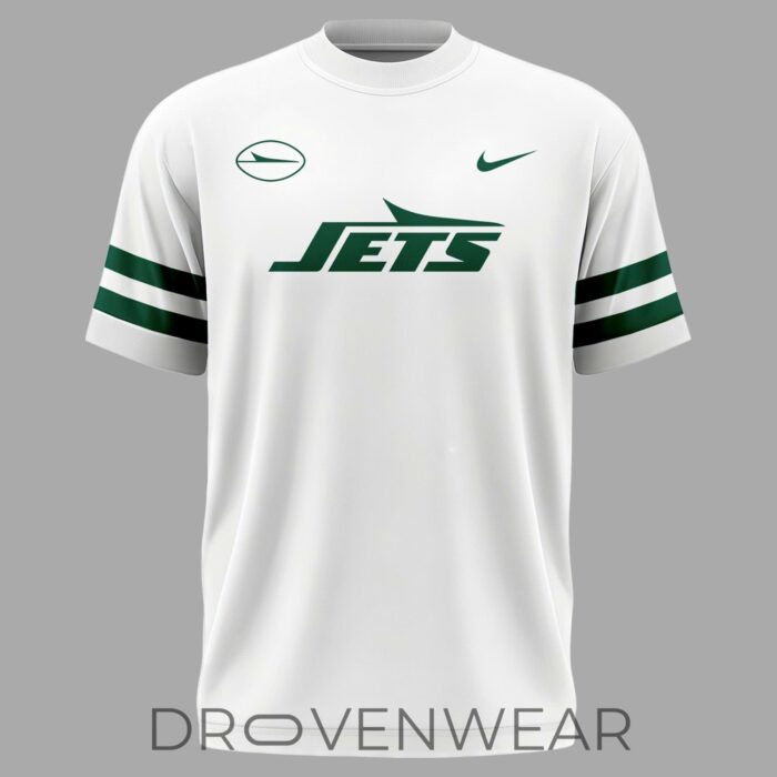 New York Jets White Out Uniform 2026 Fan Graphic T-Shirt - Image 2