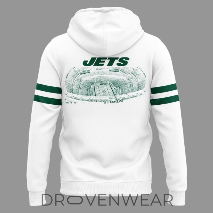 New York Jets White Out Uniform 2026 Pullover Hoodie - Image 3