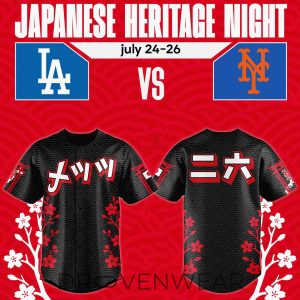 New York Mets 2026 Japanese Heritage Night Jersey by Drovenwear.com