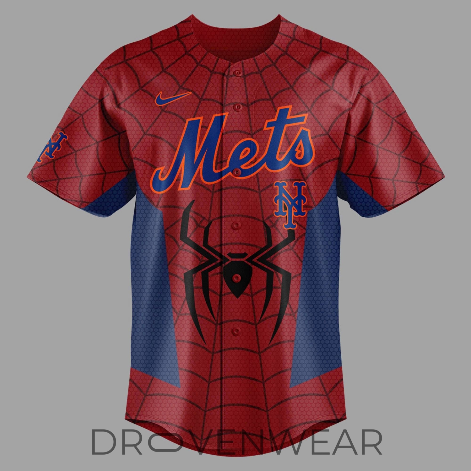 New York Mets Spider-Man 2026 Custom Name and Number Baseball Jersey New York Mets Spider-Man 2026 Custom Name and Number Baseball Jersey