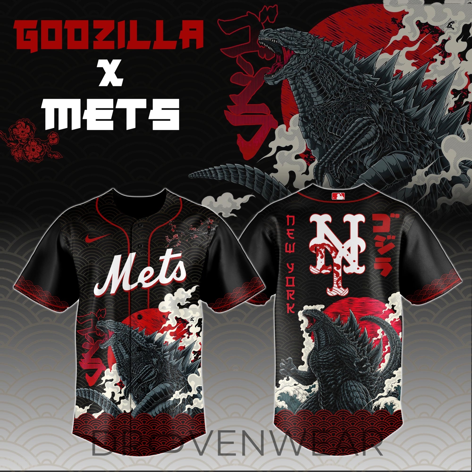 New York Mets x King of the Monsters Collab Jersey New York Mets x King of the Monsters Collab Jersey