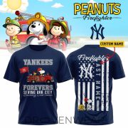 New York Yankees Firefighter Personalized Blue Shirt 2026