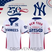 New York Yankees USA 250th Anniversary Limited Edition Two Button Baseball Jersey