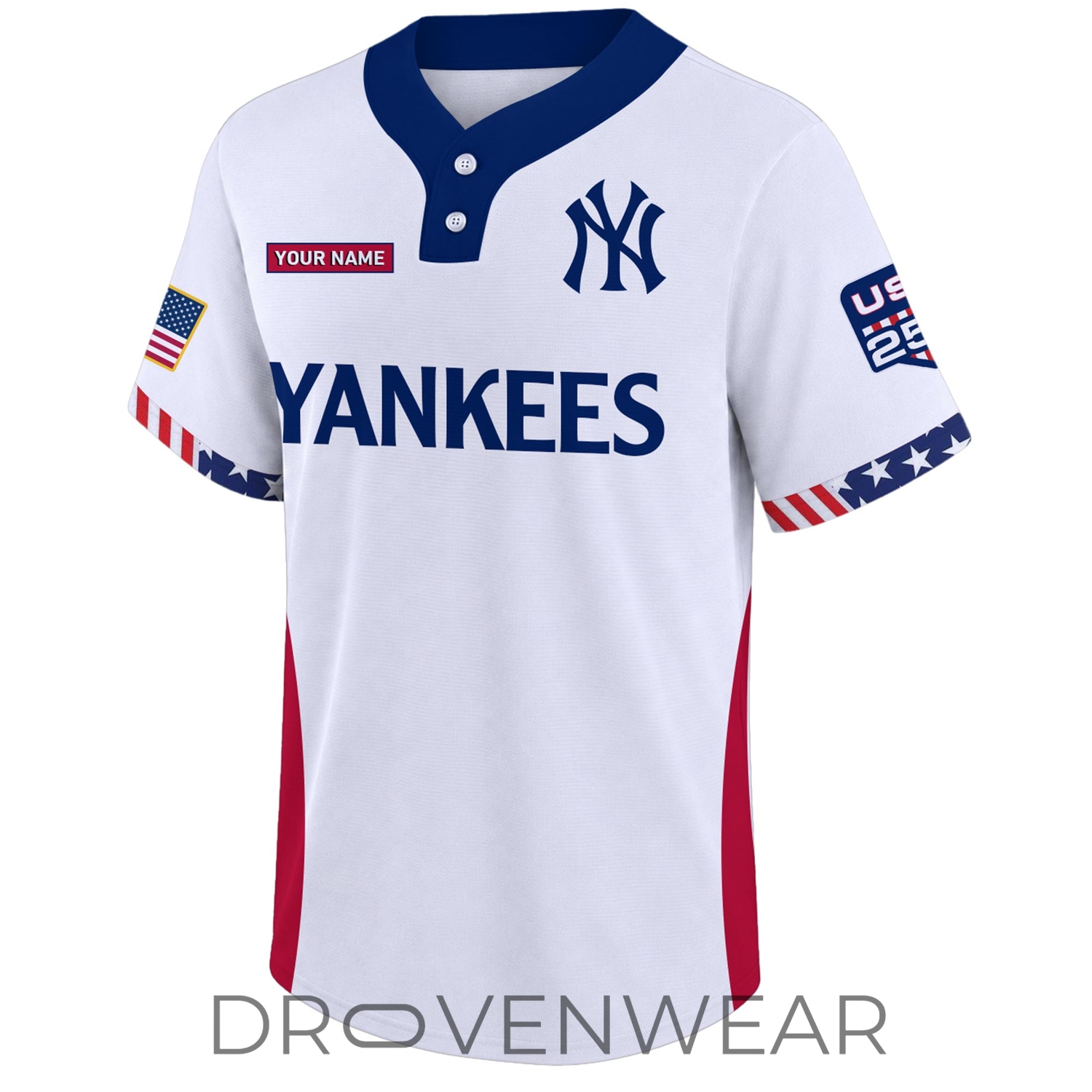 New York Yankees USA 250th Anniversary Limited Edition Two Button Baseball Jersey New York Yankees USA 250th Anniversary Limited Edition Two Button Baseball Jersey