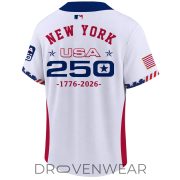 New York Yankees USA 250th Anniversary Limited Edition Two Button Baseball Jersey - Image 3