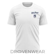 New York Yankees X Harry Potter White Hogwarts House Crest Shirt - Image 2