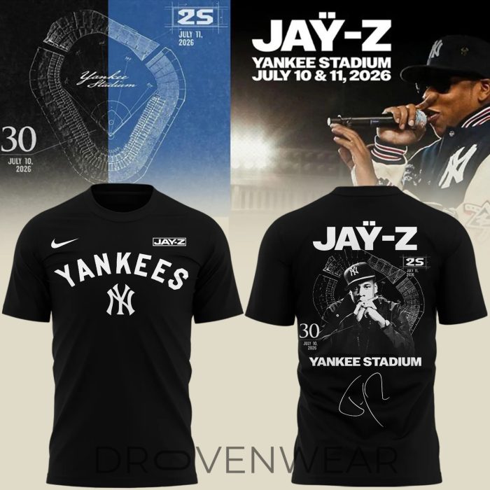 New York Yankees x JAŸ-Z at Yankee Stadium Tshirt Limited Edition 2026 V2 - Image 2