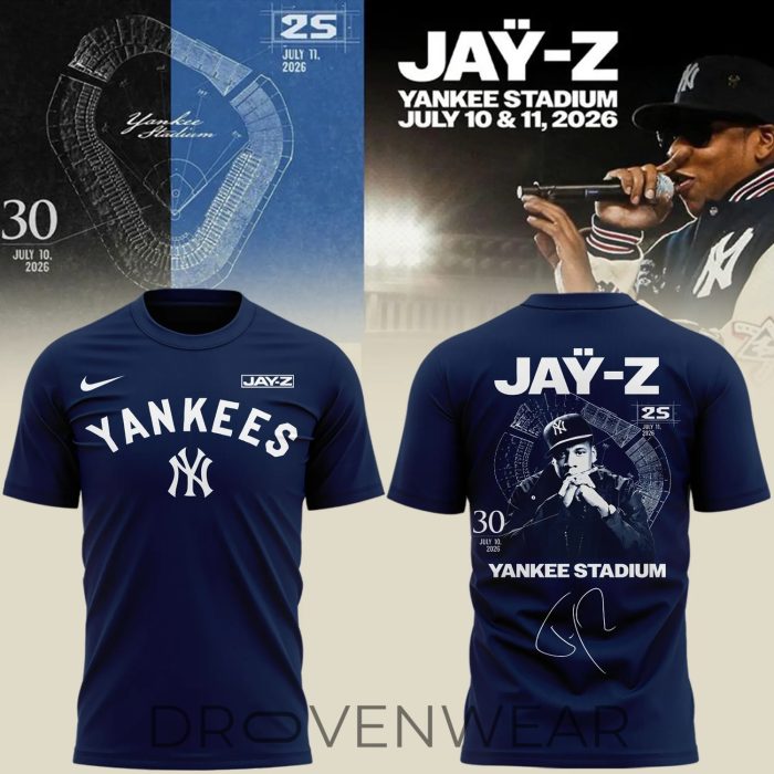 New York Yankees x JAŸ-Z at Yankee Stadium Tshirt Limited Edition 2026 V2 - Image 3