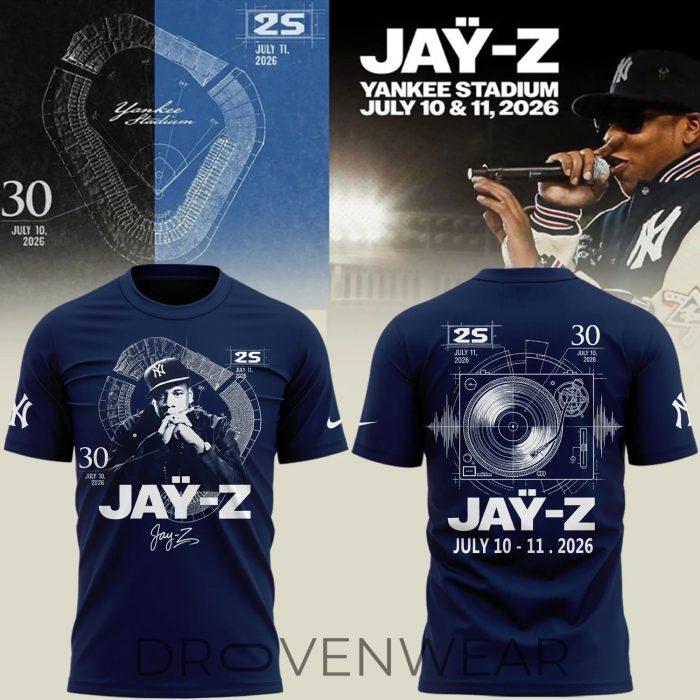 New York Yankees x JAŸ-Z at Yankee Stadium Tshirt Limited Edition 2026 V3 - Image 2
