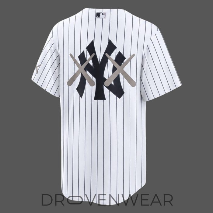 New York Yankees x KAWS 2026 Pinstripe Edition Baseball Jersey - Image 2