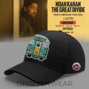 Noah Kahan X New York Mets Great Divide Tour 2026 Blue T-shirt Collection - Image 11