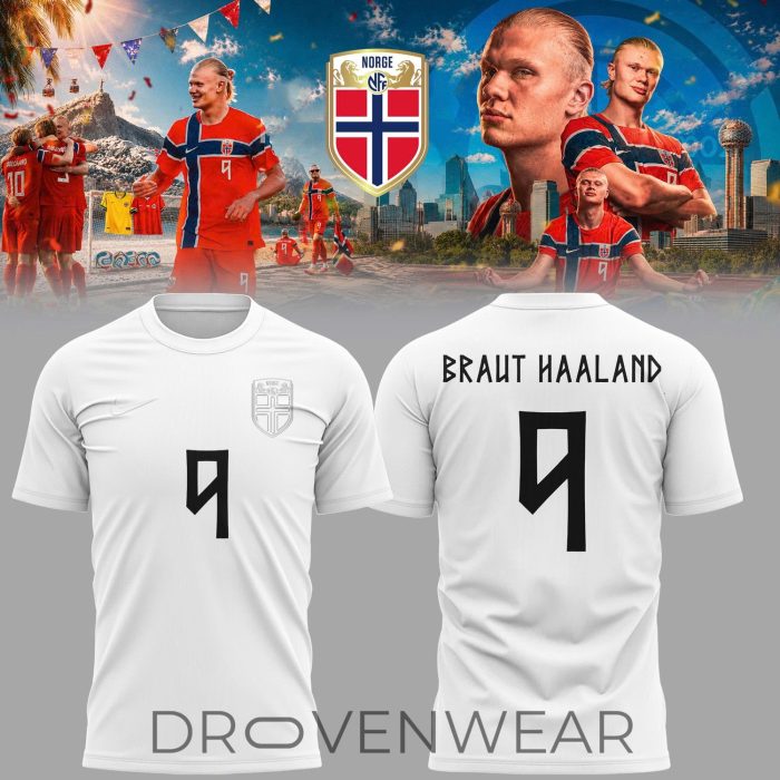 Norway National Team Pre-Match Top Braut Haaland #9 Shirt - Image 2