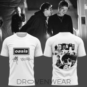 Oasis: Don’t Look Back in Anger 30th Signature Limited White T-Shirt V2