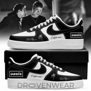 Oasis Dont Look Back in Anger Signature Custom Name AF1 Shoes by Drovenwear.com