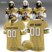 Official Georgia Tech Football 2026 New Old Gold Football Jersey