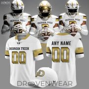 Official Georgia Tech Football 2026 New Old Gold Football Jersey - Image 3