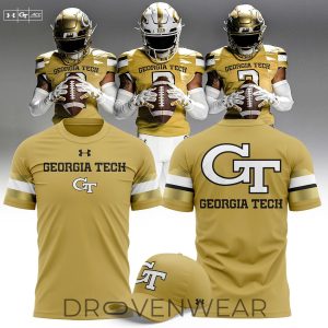 Official Georgia Tech Football 2026 New Old Gold Tshirt by Drovenwear.com