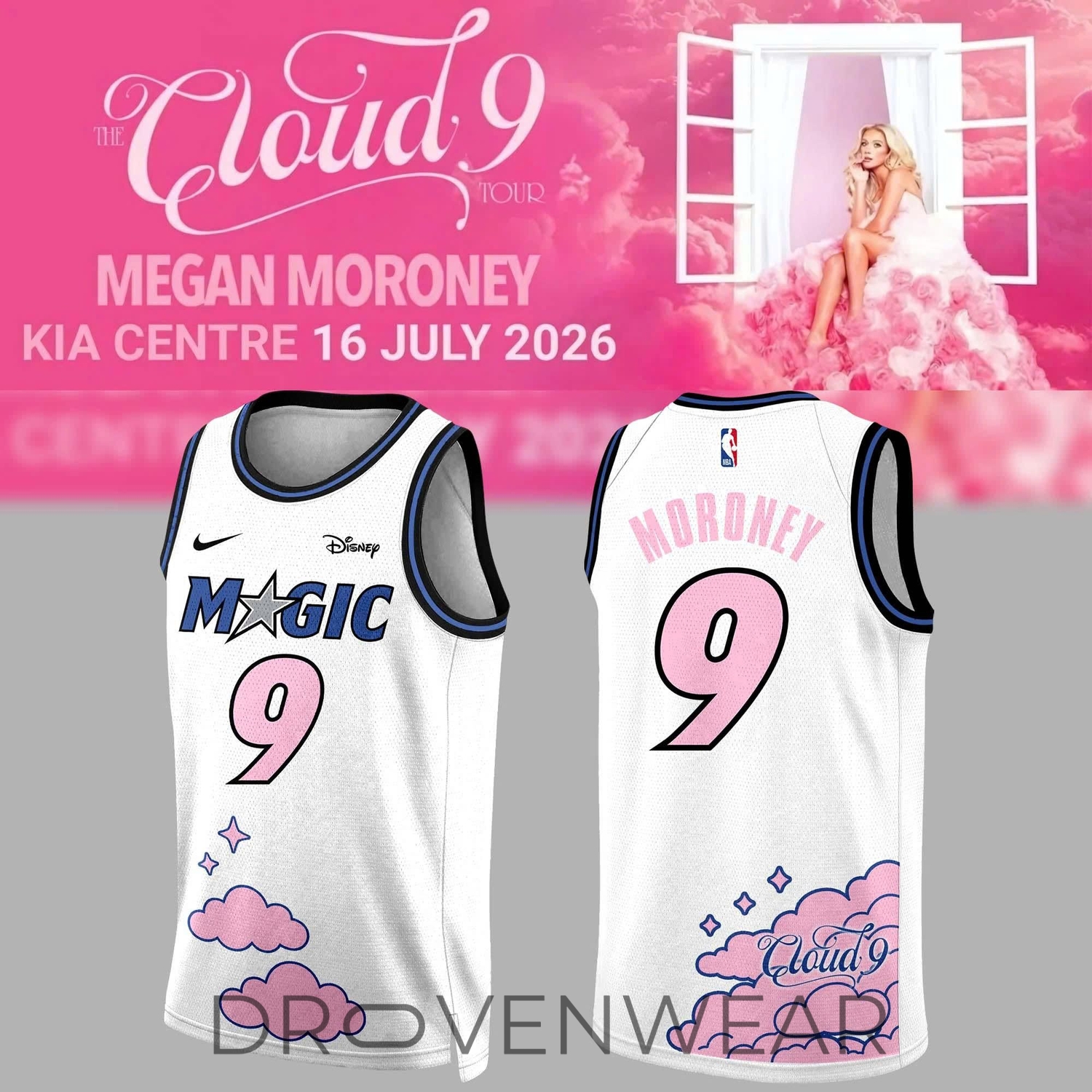 Orlando Magic x Megan Moroney The Cloud 9 Tour 2026 Basketball Jersey Orlando Magic x Megan Moroney The Cloud 9 Tour 2026 Basketball Jersey