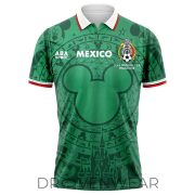 Personalized Mexico FIFA World Cup 2026 Mickey Inspired Custom Polo Shirt with Name and Number - Image 2