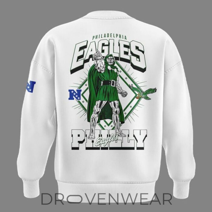Philadelphia Eagles X Doctor Doom Disney Fan Draft 2026 Special Sweatshirt - Image 3