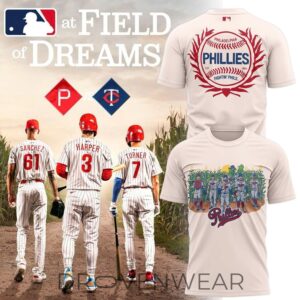 Philadelphia Phillies 2026 Field Of Dreams Game Cream Shirt by Drovenwear.com