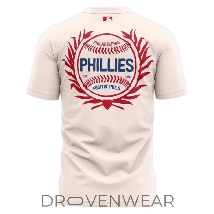 Philadelphia Phillies 2026 Field Of Dreams Game Cream Shirt - Image 3